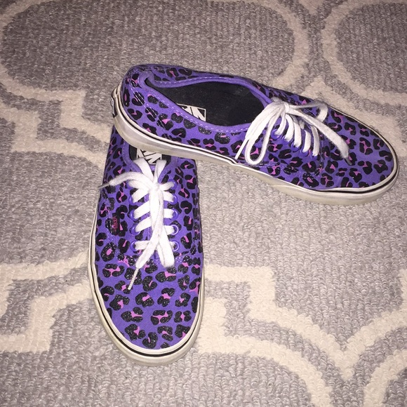 purple leopard vans